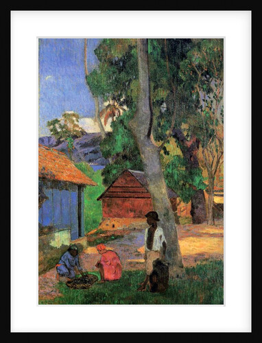 Huts in Martinique, 1887 by Paul Gauguin