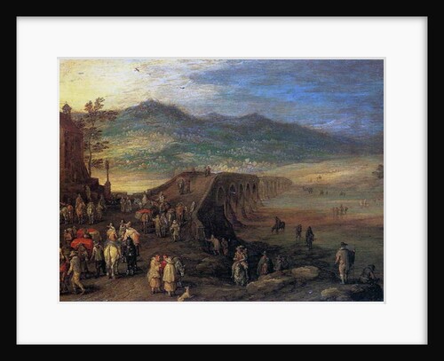 Travellers at the Bridge of Talavera, 1610 by Jan the Elder Brueghel