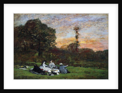 The Manet Family picnicking, 1866 by Eugene Louis Boudin