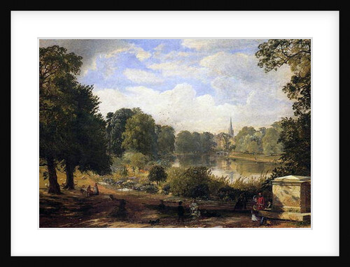 The Serpentine, Hyde Park, London, 1858 by Jasper Francis Cropsey