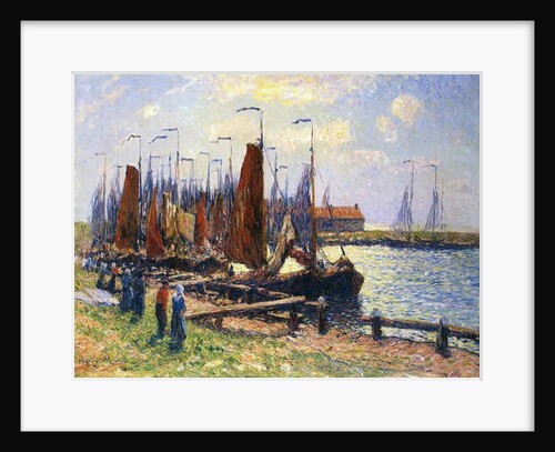 The Port of Volendam, Holland, 1900 by Henry Moret