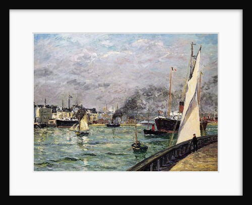 The Port of Le Havre, Normandy, 1905 by Maxime Emile Louis Maufra