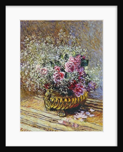 Roses in a Copper Vase, 1878 by Claude Monet