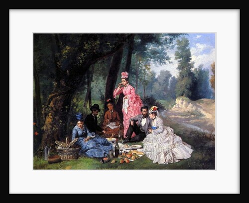 A Summer Luncheon, 1874 by Antonio Garcia Mencia