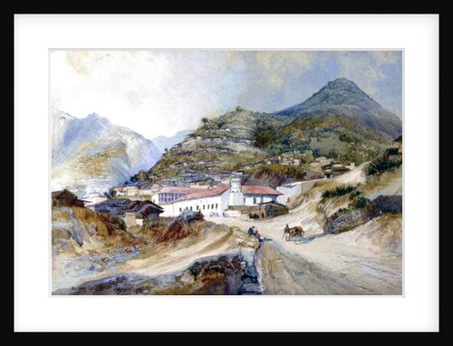 The Village of Angangueo, Mexico, 1883 by Thomas Moran