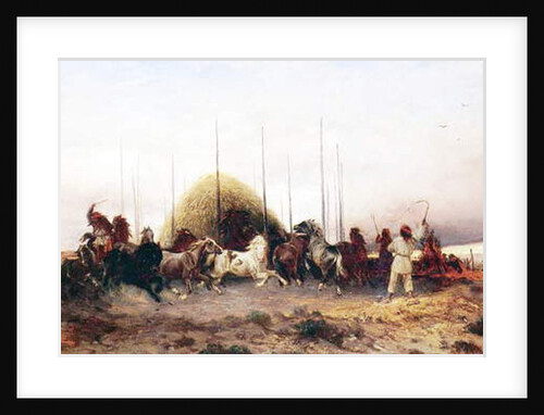 Threshing Wheat, New Mexico, c.1883 by Thomas Moran