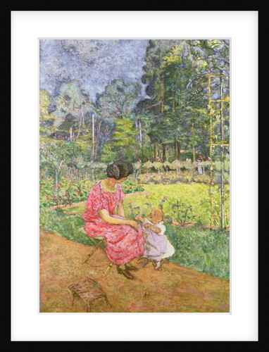 Woman and Child in a Garden by Edouard Vuillard