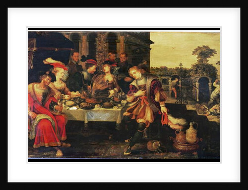 Lazarus at the Rich Man's Table, 1618 by Kasper or Gaspar van den Hoecke