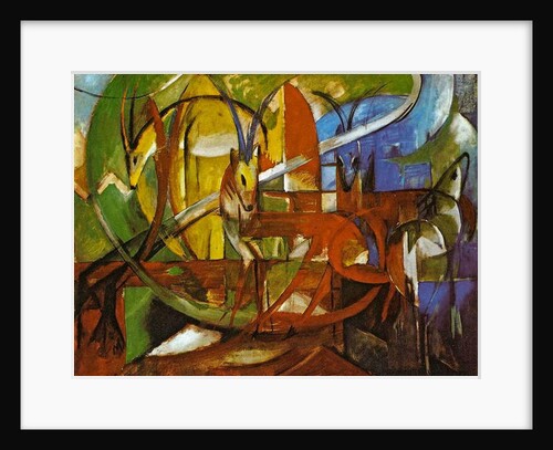 Gazelles, 1913 by Franz Marc