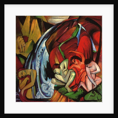 The Waterfall, 1912 by Franz Marc