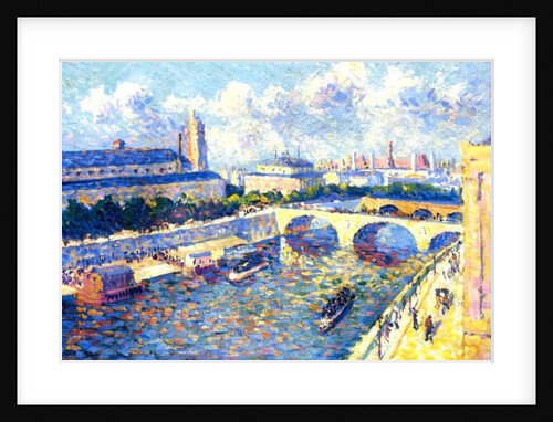 The Seine, Paris, 1892 by Maximilien Luce