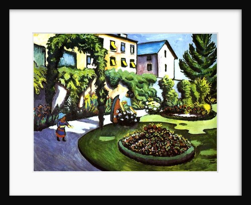 The Artist's Garden in Bonn, Germany, 1911 by August Macke