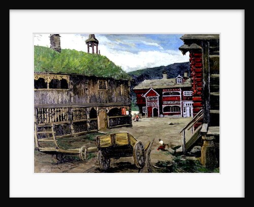 A Norwegian Village, 1909 by Jonas Lie