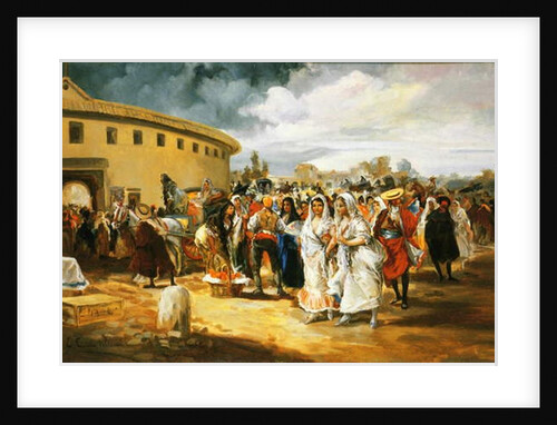 Going to the Bull Ring by Eugenio Lucas Villamil