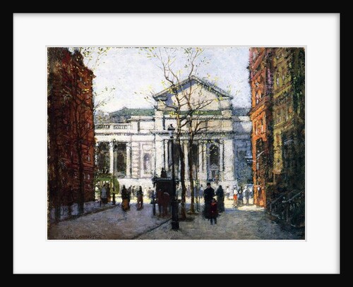 The New York Library by Paul Cornoyer