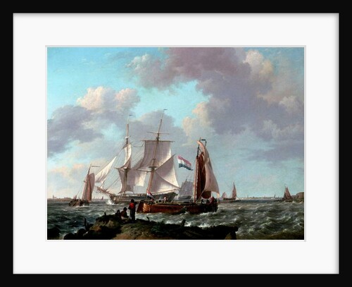 Ships Near the Coast, 1831 by Johannes Hermanus Koekkoek
