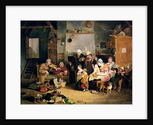 The Blind Fiddler, 1812 by Johann Ludwig (1787-1821) Krimmel