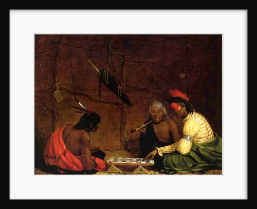 Winnebago Indians playing Checkers, 1842 by Charles Deas
