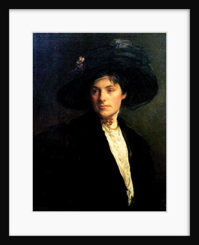 Woman with a Black Hat, 1910 by Joseph DeCamp