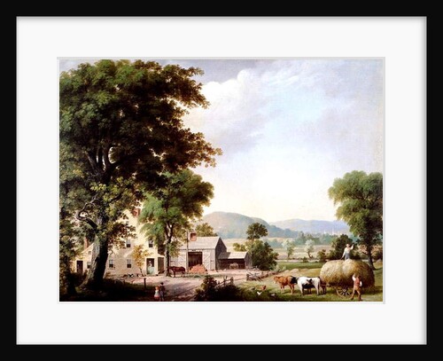 Haying at Jones Inn, 1854 by George Henry Durrie