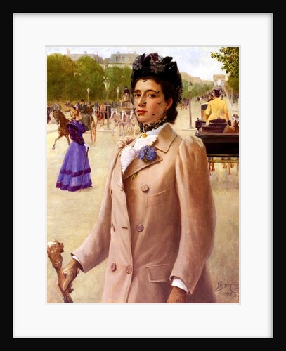 A Woman in Paris, 1893 by George Vaughan Curtis