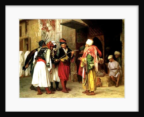 Old Clothes Merchant, Cairo, 1866 by Jean Leon Gerome