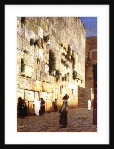 The Wailing Wall, Jerusalem, 1869 by Jean Leon Gerome