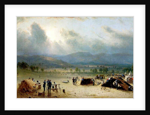 The 7th US Regiment near Frederick, Maryland, 1863 by Sanford Robinson Gifford