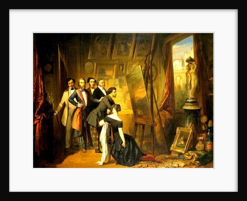 Interior of Bruyas's Study, 1848 by Auguste Barthelemy Glaize