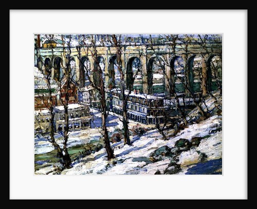 High Bridge on the Harlem River, USA, c.1907 by Edwin H. Gunn