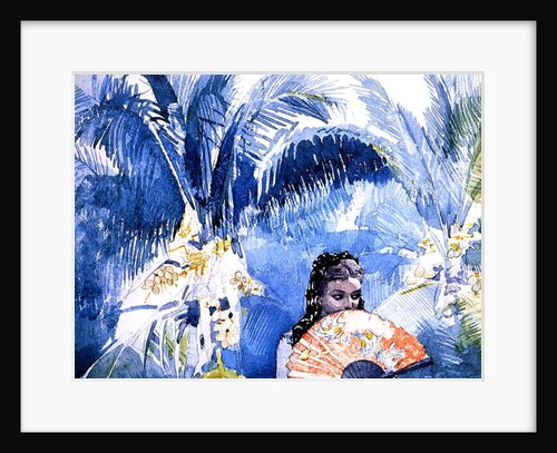 A Spanish Girl with a Fan, 1885 by Winslow Homer