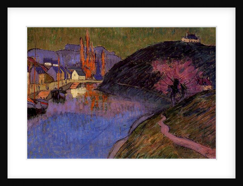 The Port of Pont-Aven, Brittany, 1891 by Emile Jourdan