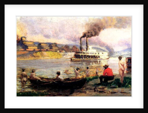 Steamboat on the Ohio, c.1900 by Thomas Pollock Anschutz