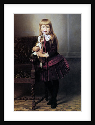 Young Girl with her Doll, 1887 by Emil Brack