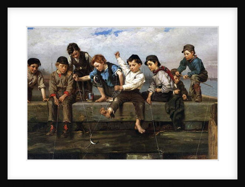 Boys Fishing, 1880 by John George Brown