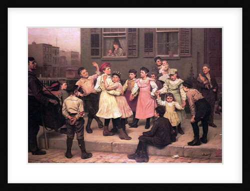 Children Dancing in the Street, 1894 by John George Brown