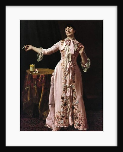 Woman Smoking, 1895 by John George Brown
