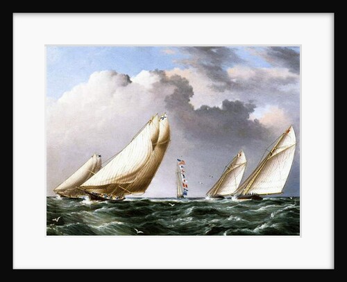 American Yachts Racing, c.1875 by James E. Buttersworth
