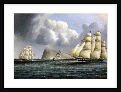 American Frigates Off Gibraltar by James E. Buttersworth
