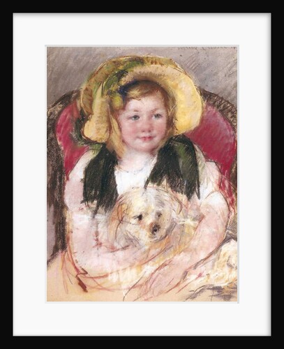 Sara with her Dog in an Armchair, 1901 by Mary Stevenson Cassatt