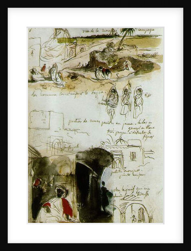 Sketchbook from Morocco, 1832 by Ferdinand Victor Eugene Delacroix