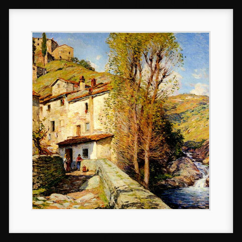 Old Mill at Pelago, Italy, 1913 by Willard Leroy Metcalf