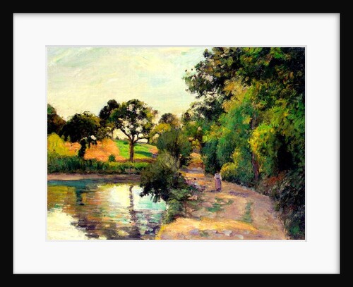 A Pond at Montfoucault, 1874 by Camille Pissarro