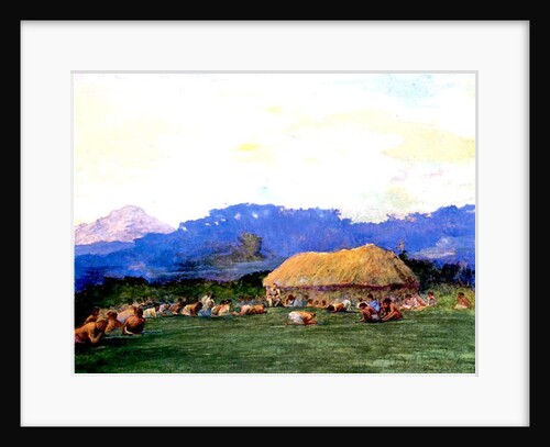 Evening Prayer in Devil Country, Fiji, 1891 by John La Farge or Lafarge