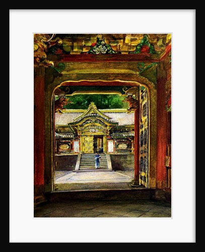 The 3rd Gate, Iyemitsu Temple, Nikko, Japan, c.1886 by John La Farge or Lafarge