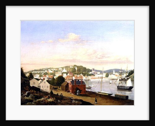 View of Norwich, Connecticut, USA, 1849 by Fitz Henry Lane