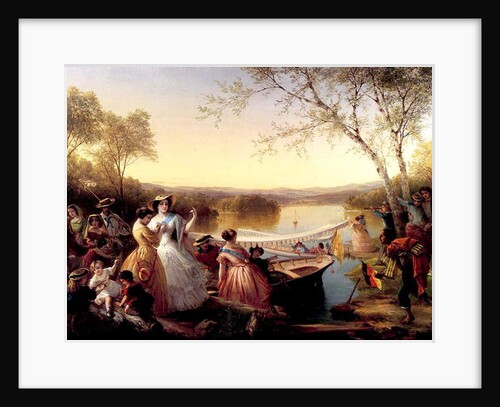 Before a Ladies' Boat Race, Lake Mahopac, 1864-65 by Louis Lang