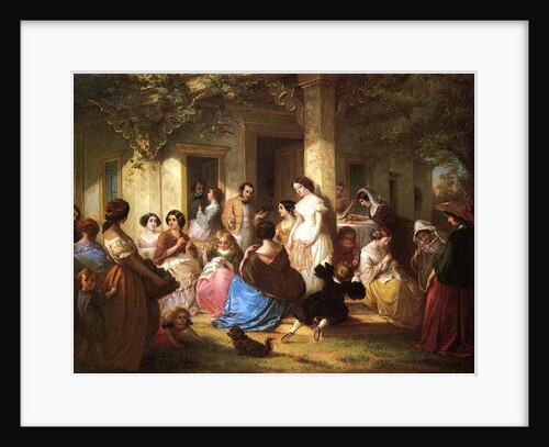 A Sewing Party, 1857 by Louis Lang