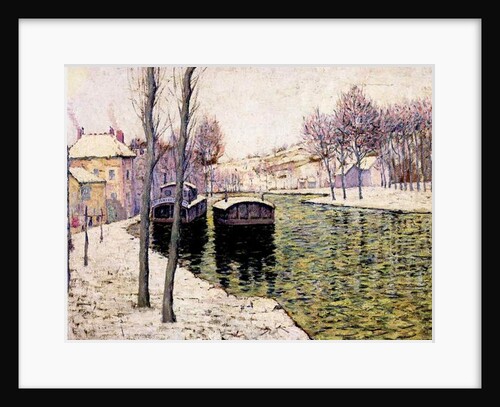 Barges on the Seine, 1894 by Ernest Lawson