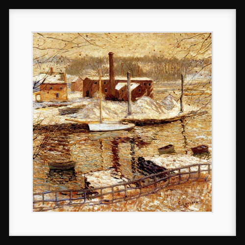 River Scene in Winter, c.1899 by Ernest Lawson